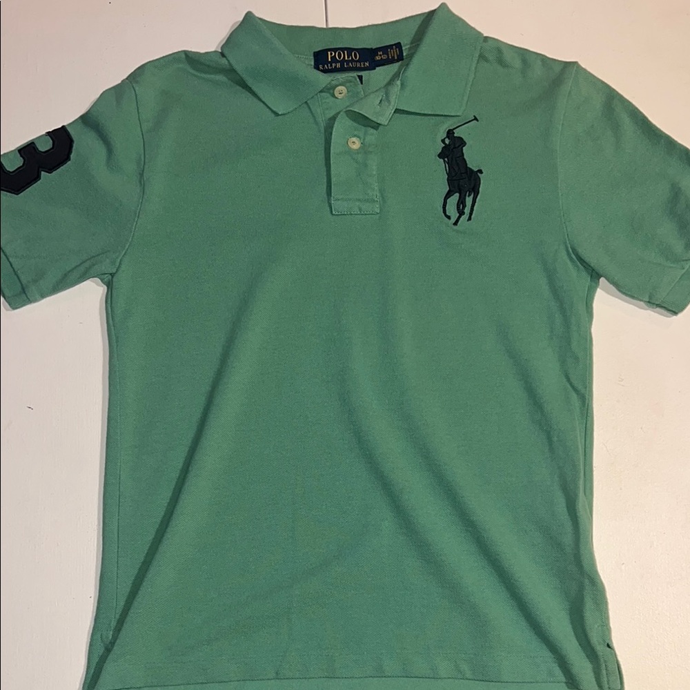 Polo by Ralph Lauren Kids Mint Green Polo Shirt, big pony size 10-12